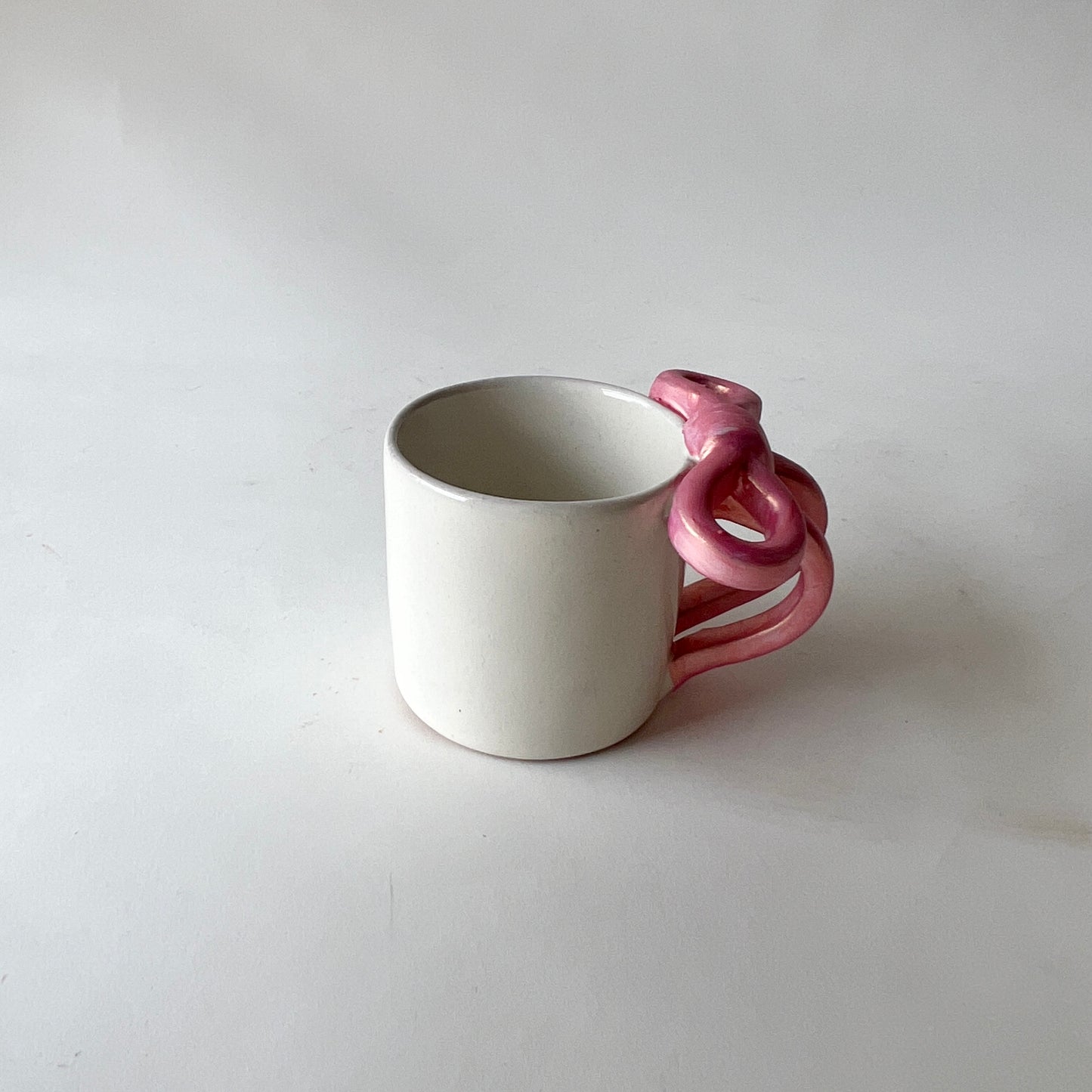 Bowtiful Mug 🎀– Handmade Pottery Mug with a Blush Pink Sculpted Bow