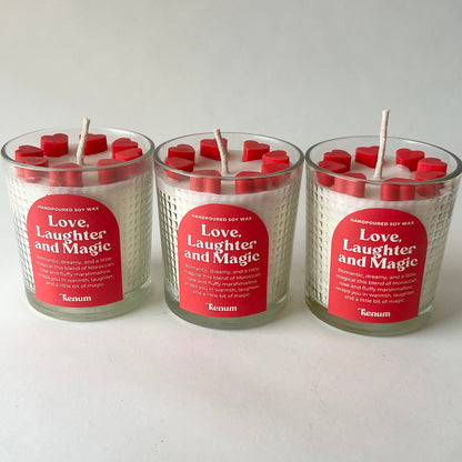 LOVE, LAUGHTER AND MAGIC CANDLE