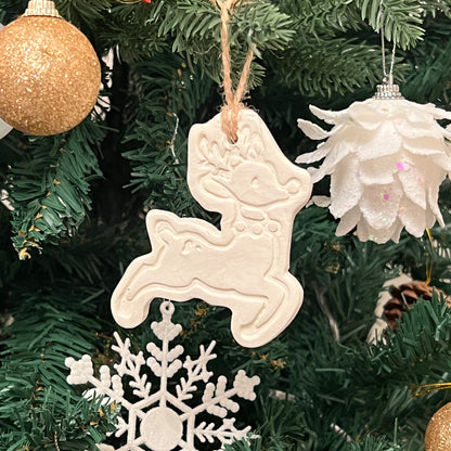 Scented Reindeer Ornament – Handmade & Customizable