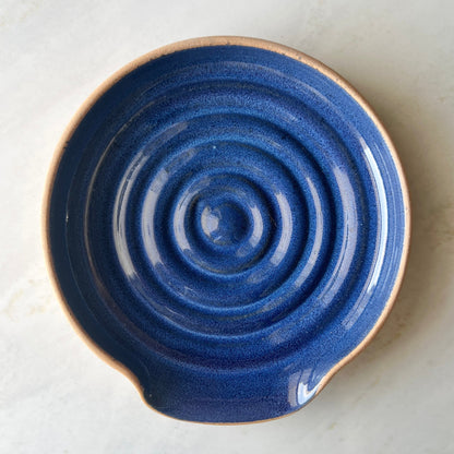 Ceramic Spoon Rest Blue