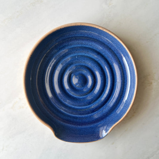 Ceramic Spoon Rest Blue