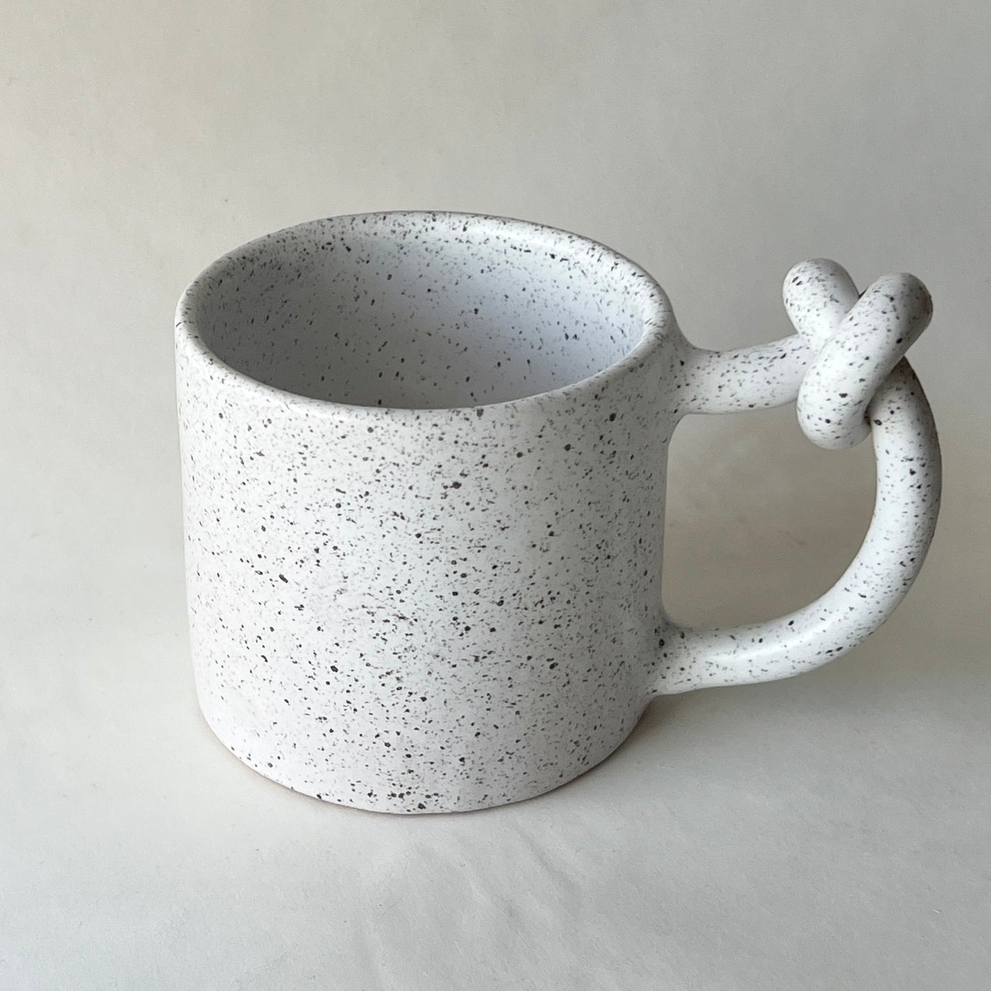 Knotted Coffee Mug - White