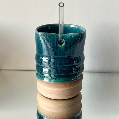 Ocean Wave Handmade Ceramic Tumbler  - SECONDS