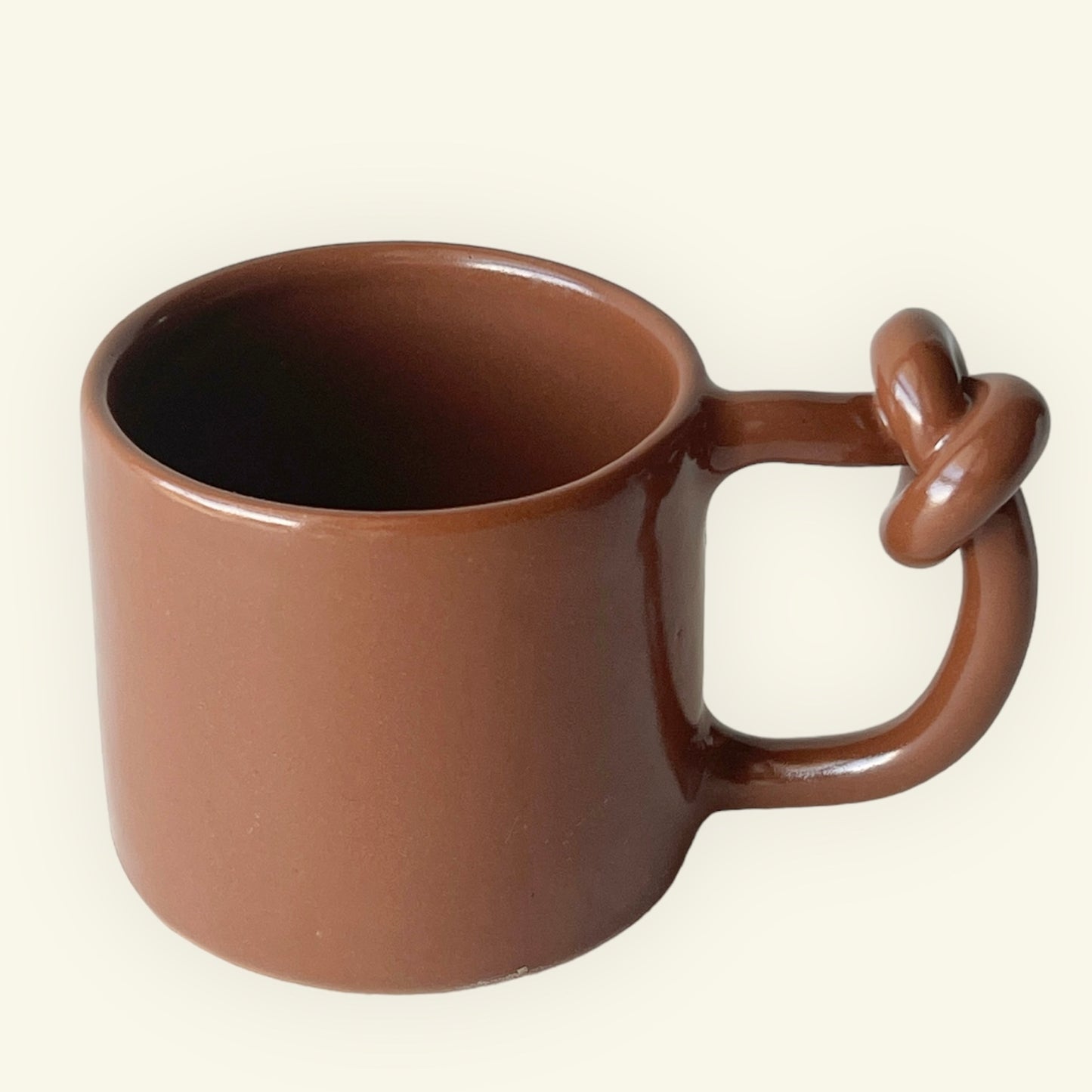 Knotted Coffee Mug - Chocolate